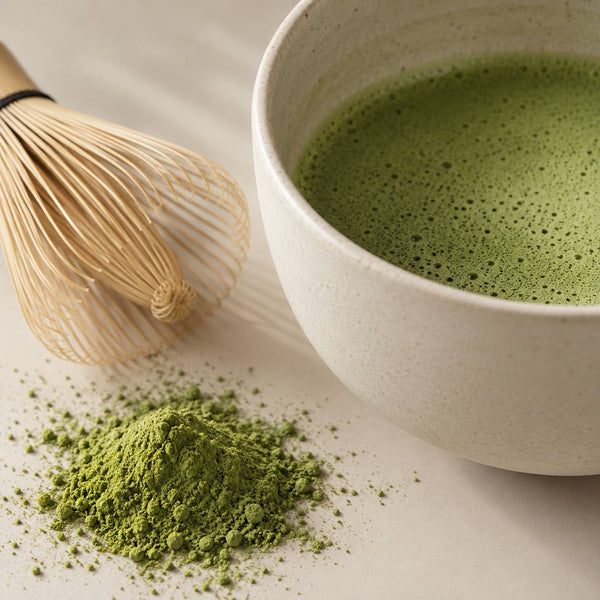 Matcha por és bambusz matchakeverő
