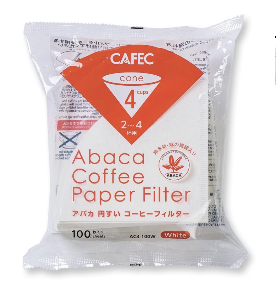 Cafec Abaca Cone Shaped Paper Filters 02 (100 pcs) - Bean Bros.
