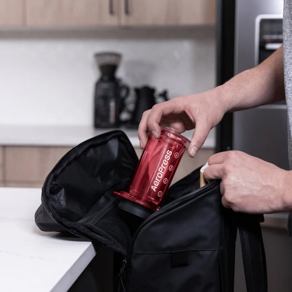Clear Red Aeropress Coffee Maker - Bean Bros.