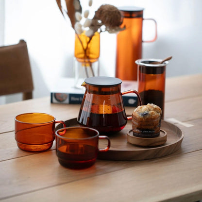 Hario Colors Tea & Coffee Server Amber 600ml - Bean Bros.