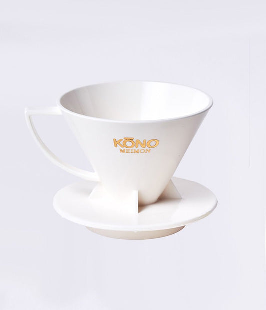 KONO Meimon Coffee Dripper - White - Bean Bros.