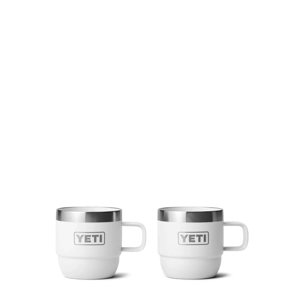 Rambler Stackable Cup 177ml 2pk - White - Bean Bros.