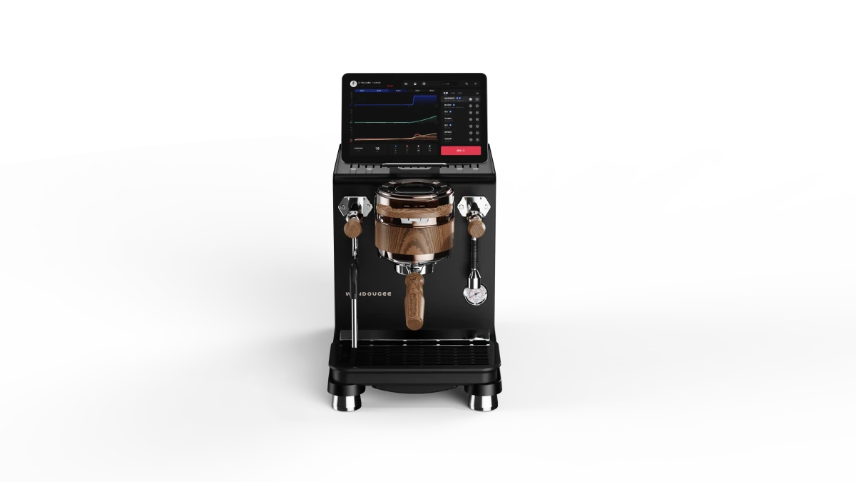 Wendougee Data S Espresso Machine - Black / Gold - Bean Bros.